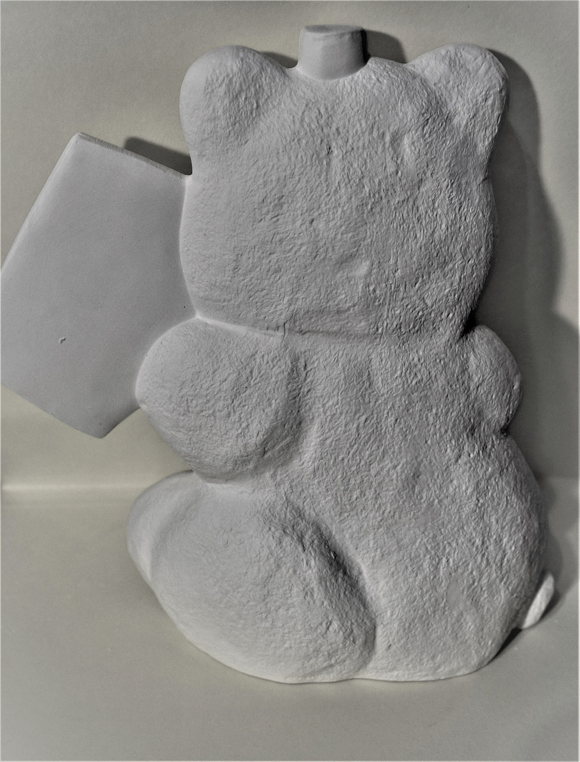 Lot De 3 Ours En Biscuit Céramique – 2 Petits (4.5 Pouces), 1 Grand (6.5 Pouces), Neufs