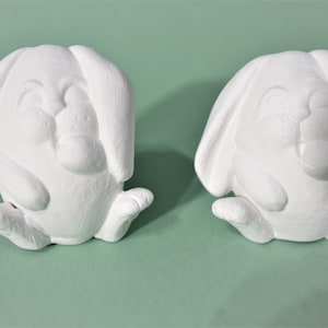 Ready to Paint Ceramic Bisque Funny Egg. Unpainted Ceramic Eggs Characters. Olga&#39;s Treasures Shop