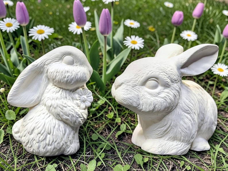 Ready To Paint Easter Bunnies. Olgas Treasures Shop image 1