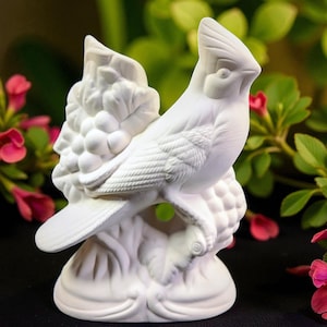 Bird. Ready-To-Paint Ceramic Bisque Cardinal Bird. Unpainted Cardinal Bird. Olga's Treasures Shop