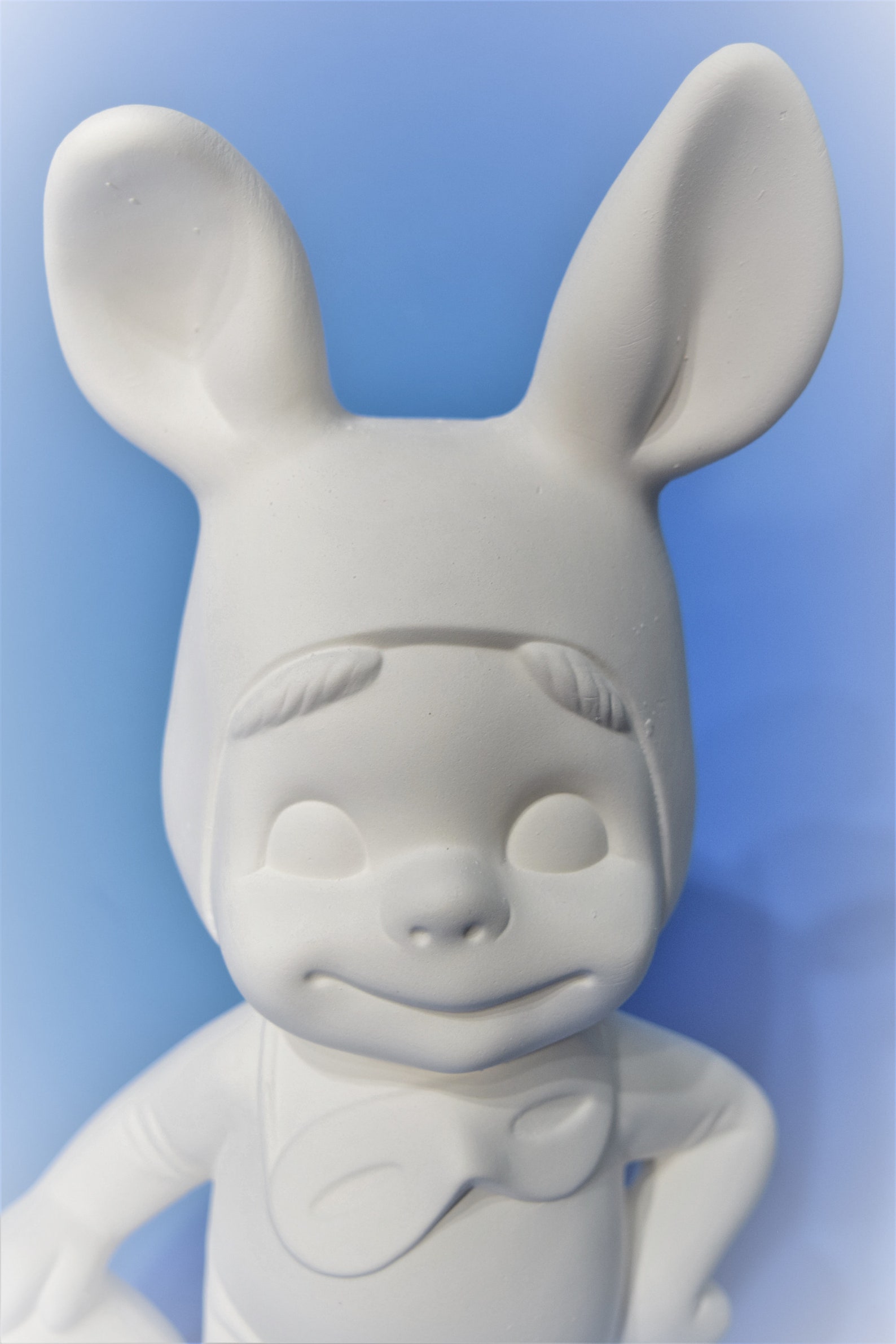 Ready to Paint Ceramic Smiley Bunny Figurine. Olga's Treasures Shop - Etsy