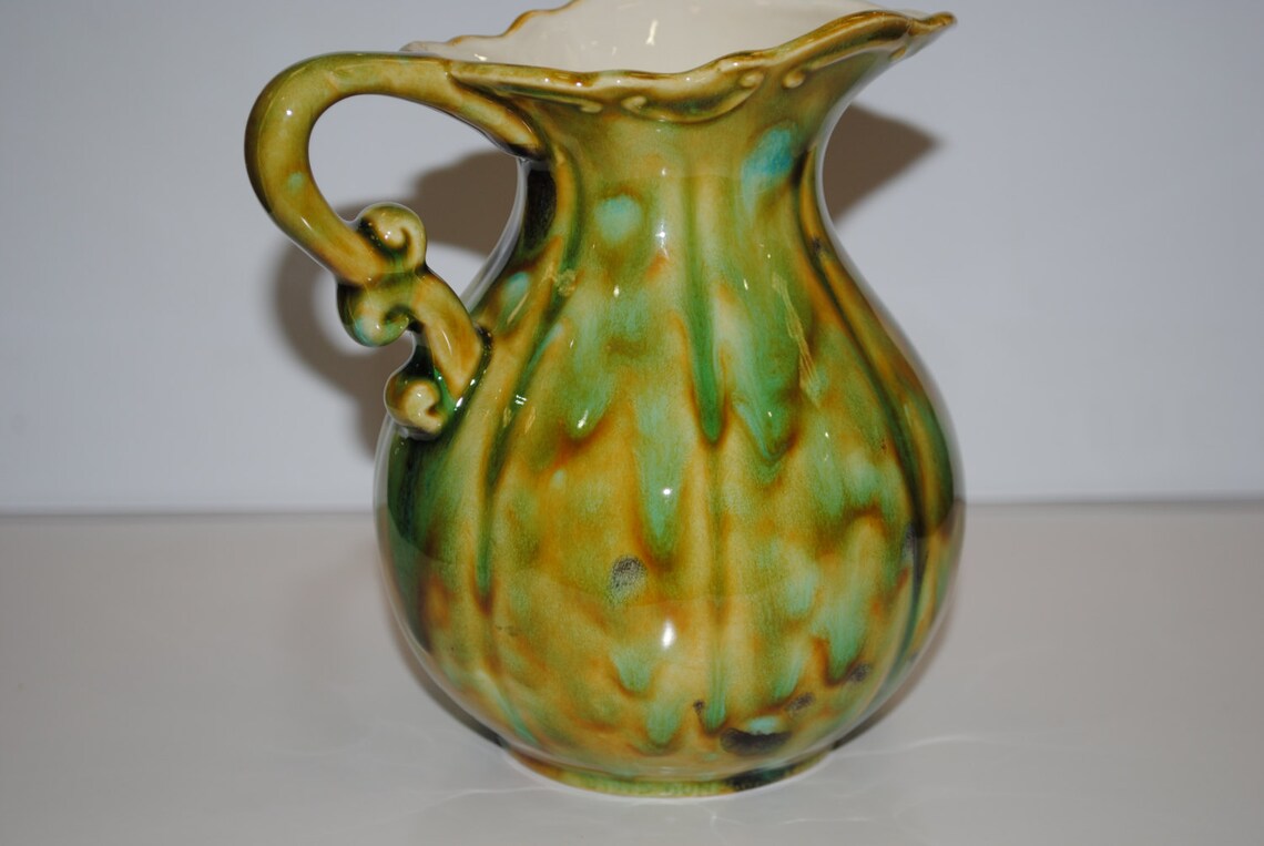 Ceramic Water Pitcher.milk Ceramic Pitcher.cream Pitcher.hand Etsy