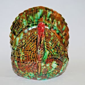 Turkey Napkin Holder.Ceramic Napkin Holder.Handmade Turkey Napkin Holder.Napkin Holder.Olga&#39;s Treasures Shop
