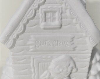 Père Noël, biscuit en céramique prêt à peindre, projet de Noël DIY - France