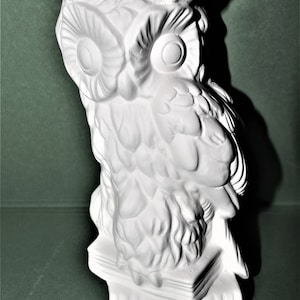 Owl. Cute Ready To Paint Owl. Ceramic Bisque Owl. Unpainted Owl. Paint Your Own Ceramic Figurines. Olga&#39;s Treasures Shop