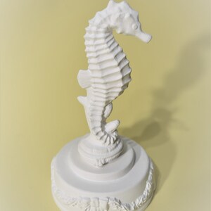 Seahorse. Ready to Paint Seahorse. U-painted Ceramic Bisque Seahorse. Olga&#39;s Treasures Shop. Seahorse Ceramic Bisque with Base