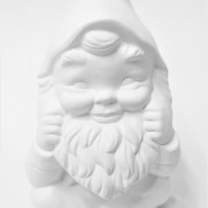 Sitting Gnome Unpainted Ceramic Bisque Garden Gnome. Olga's Treasures Shop
