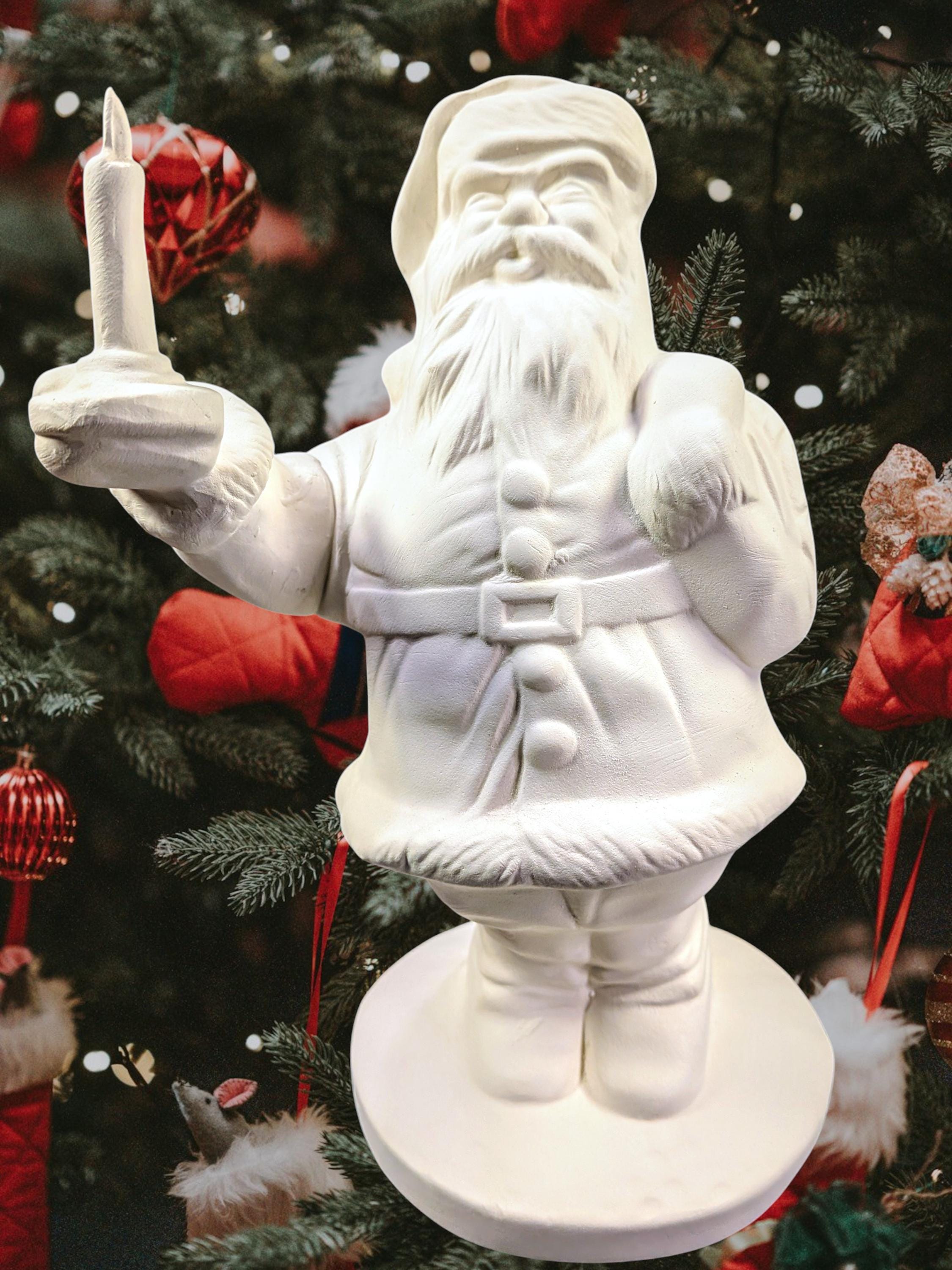Ceramic Santa Claus - Etsy