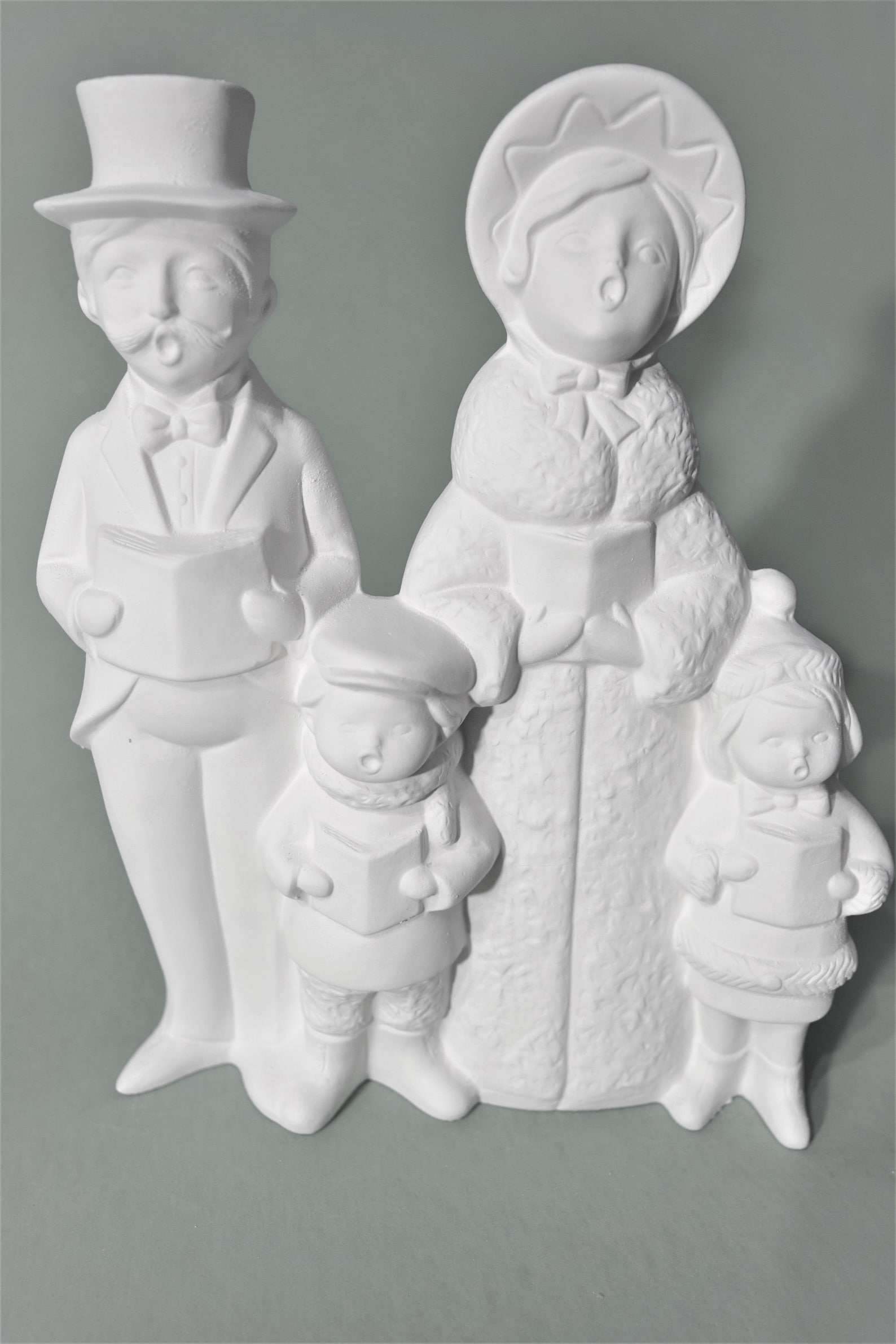Ready to Paint Ceramic Bisque Christmas Carols Figurines. Etsy UK