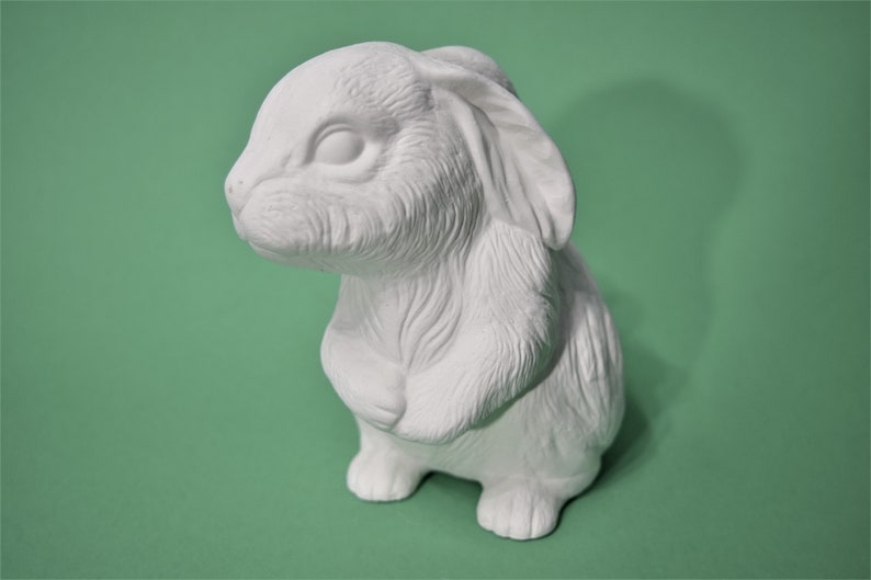 Scioto Ceramic Mold Realistic Bunny.unpainted Ceramic Etsy