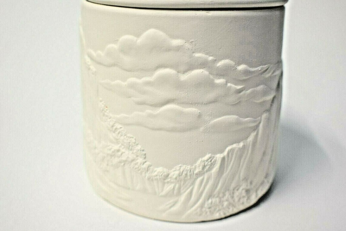 Ceramic Landscape Container Ready to Paint.Ceramic Kitchen Etsy