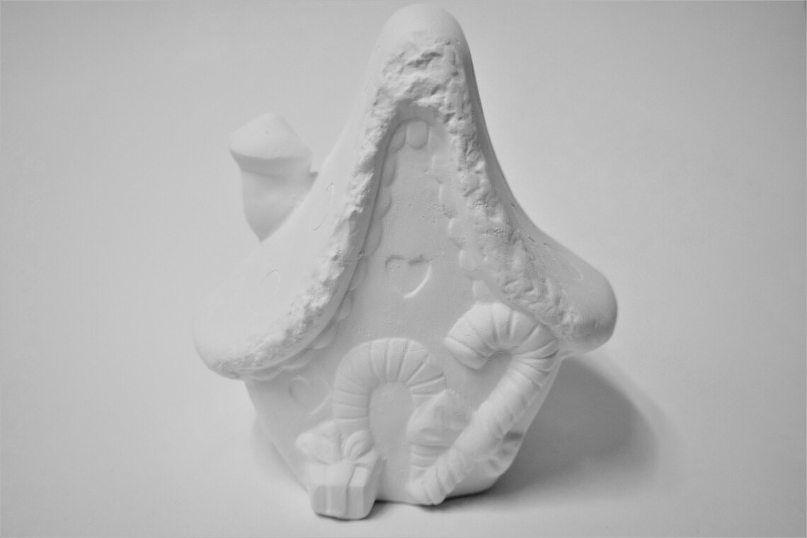 Cottage House.unpainted Ceramic House. Christmas Casting Mold Etsy