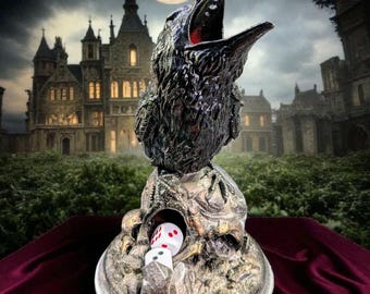 The Raven's Cry Dice Tower.3D Printed and Hand-Painted Dice's Tower. Table Game Dice Towers. Olga's Treasures Shop