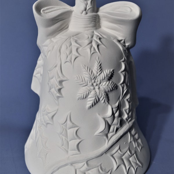 Ready To paint Christmas Bell. Unpainted Christmas Bell. Painting You Own Ceramics. Vintage Christmas Bell. Olga's Treasures Shop