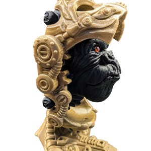3D Printed Gorilla Mechanical. Unique 3d Printed Desk Displays.3D Printed Mechanical Ape. Olgas Treasures Shop