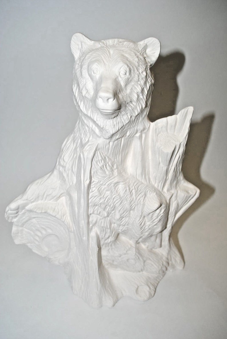 Ceramic Bisque Bear.Large Bear.Doc Holliday large Etsy