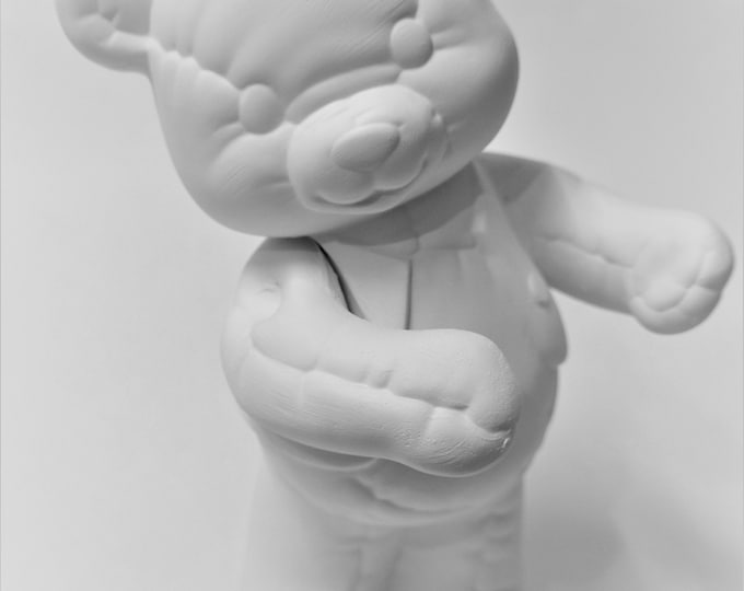 Teddy Bear Ready to Paint.large Teddy Bear Upainted.ceramic Bisque