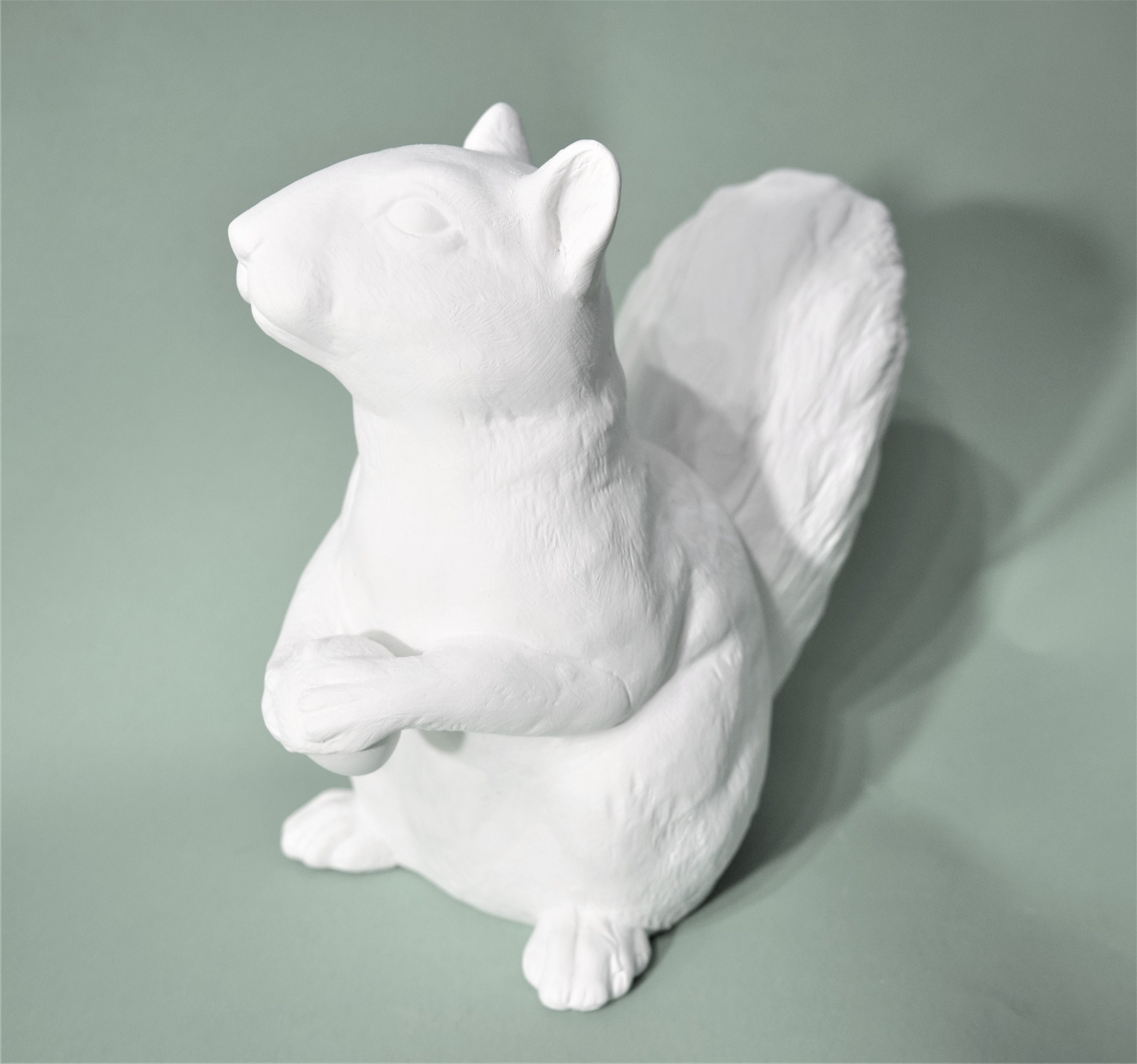 Large Ceramic Bisques Squirrel. Unpainted Ceramic Bisque Etsy