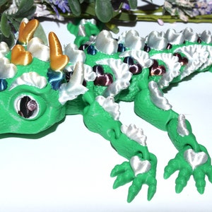 3D Printed Multi color Dragon.Articulated Adorable Dragon.3D Articulated Dragon Toy.Olgas Treasures Shop.