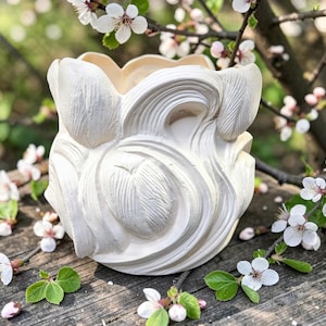 Ready to Paint Tulip Planter. Ceramic Bisque Planter. Olga's Treasures Shop