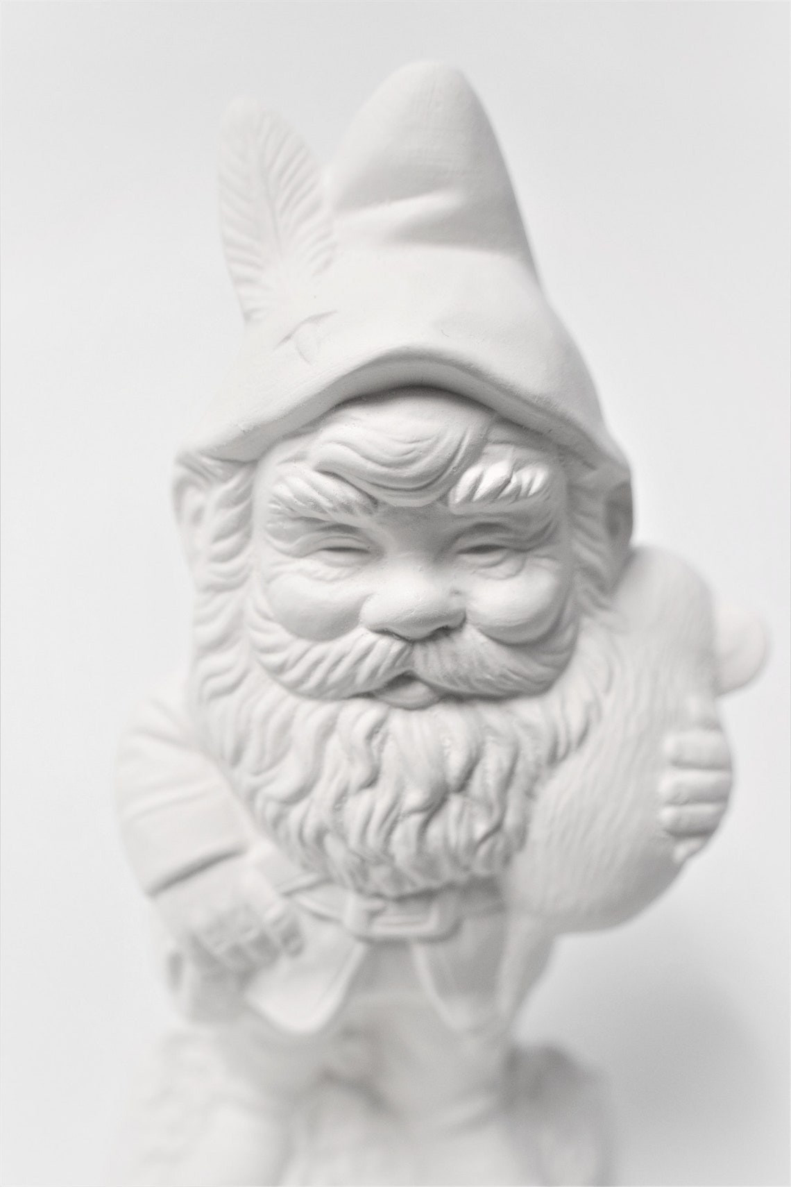 Figurine De Nain (gnome) En Céramique Biscuit à Peindre - Super Mignon - Neuf - Choix Possible