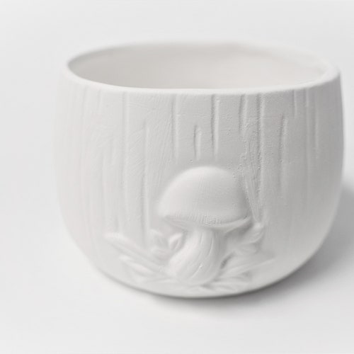 Ent With Gnome Planter 10 Ceramic Bisque Ready to Paint Etsy