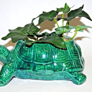 Turtle Planter.Ceramic Bisque Turtle.Ready to Paint Ceramic Planter Turtle.Olga's Treasures Shop