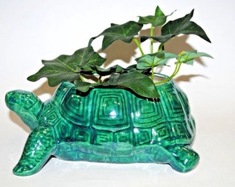 Turtle Planter.Ceramic Bisque Turtle.Ready to Paint Ceramic Planter Turtle.Olga's Treasures Shop