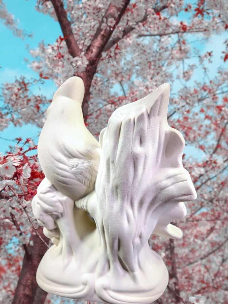 Bird. Ready-To-Paint Ceramic Bisque Cardinal Bird. Unpainted Cardinal Bird. Olga's Treasures Shop image 3