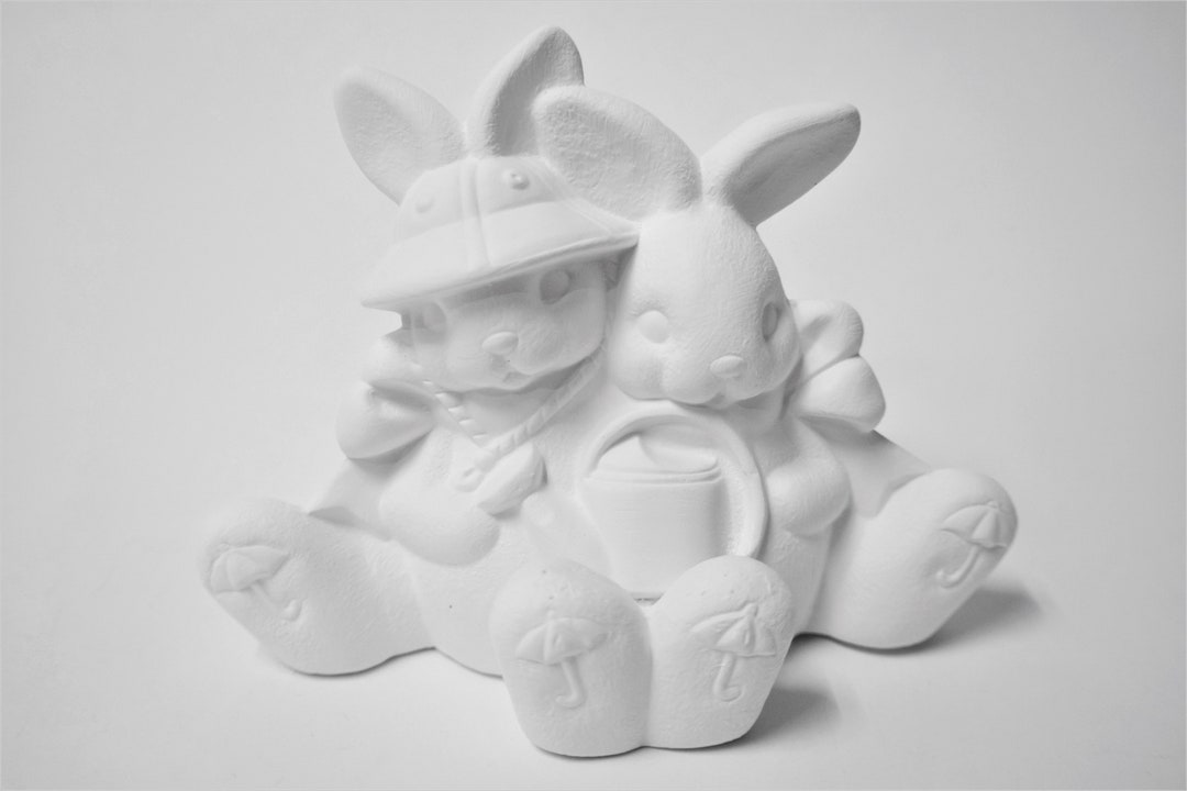 Bunnies.ceramic Bunny.ready to Paint Ceramic Bisque Bunnies.ready to