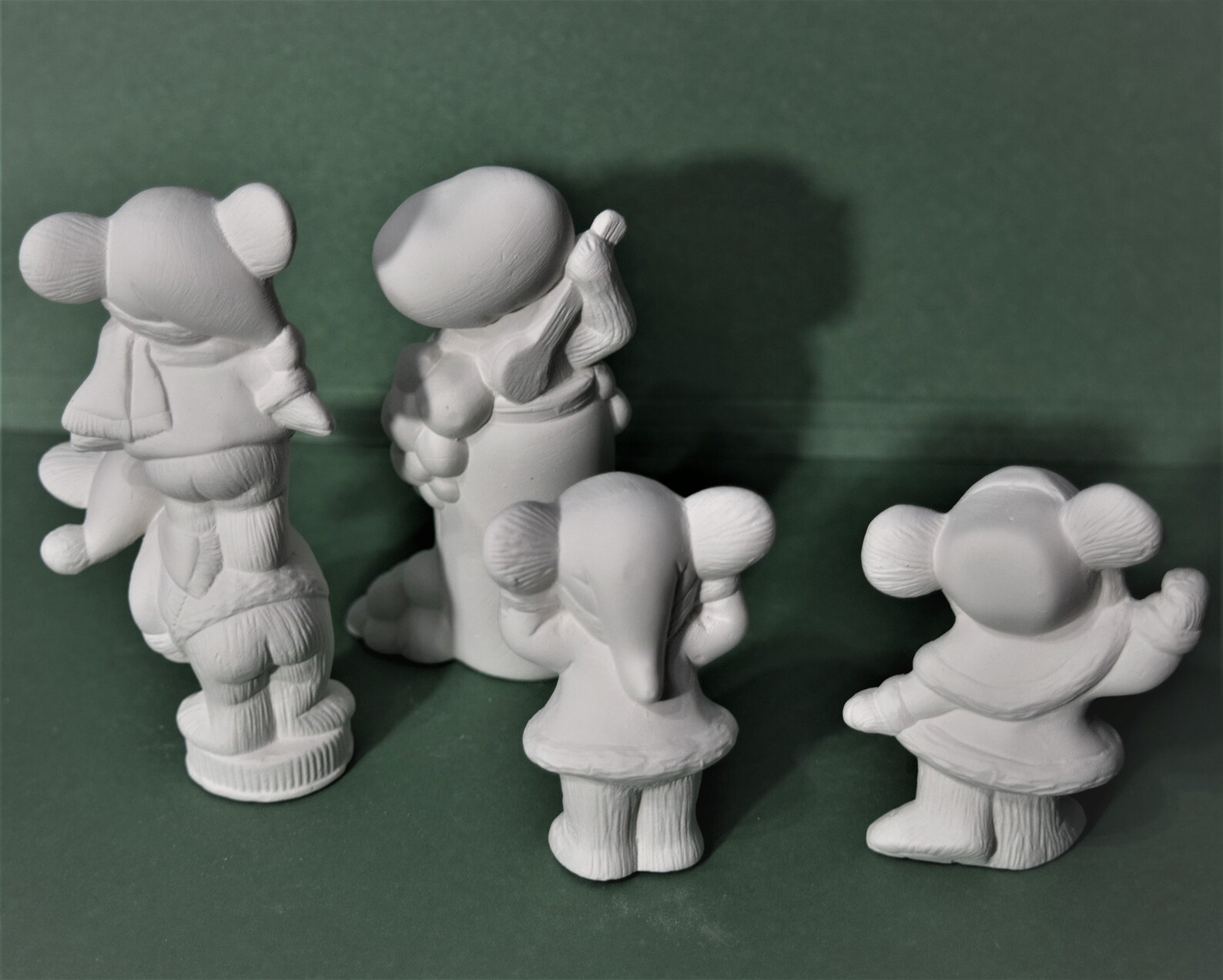 Mice Set Ready to Paint.upainted Ceramic Bisque Small Mice Etsy