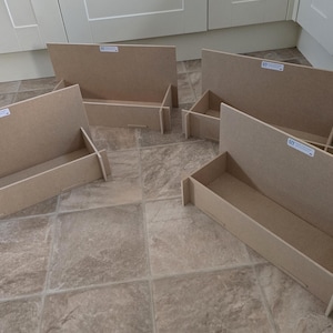 Display boxes with SOLID bases A3, A4, A5 & A6 sizes - ideal for craft fair displays of cards, prints, photographs, etc. FLAT PACKING image 11