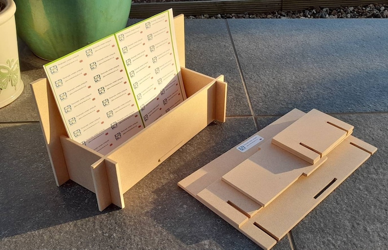 Display boxes with SOLID bases A3, A4, A5 & A6 sizes - ideal for craft fair displays of cards, prints, photographs, etc. FLAT PACKING image 7