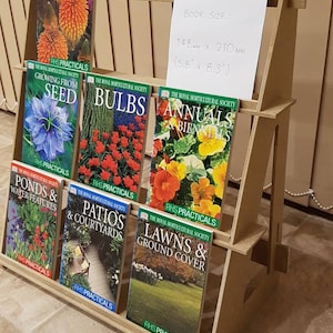 A5 Display Stands - 3 shelf version for A5 (Portrait) sized books & cards - flat pack - ideal for craft fairs!