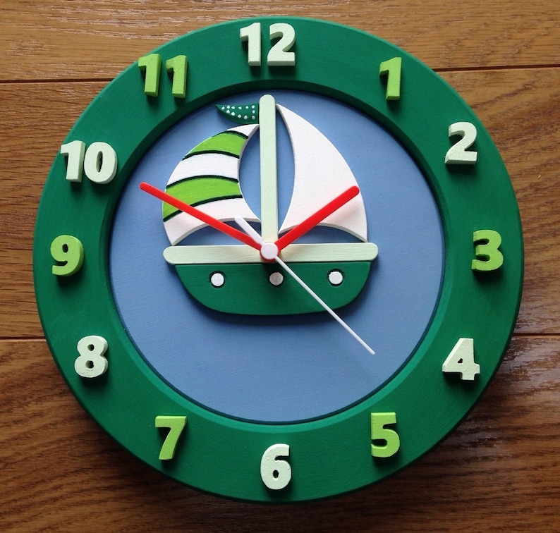 Wall Clock Sailing boat / Yacht / Nautical can be Etsy