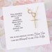 Cross Infinity Necklace Gold | Mother of the Groom Gift from Bride 