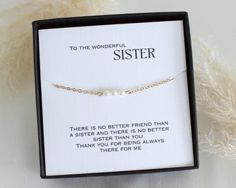 Birthday Gift for Sister | Freshwater Pearl Bracelet | Wedding Day Gift for Sister of The Bride | Thoughtful Gift for Mother’s Day - Sally