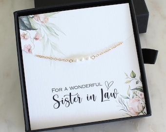 Sister-in-Law Gift – Tiny Pearl Bracelet for Her