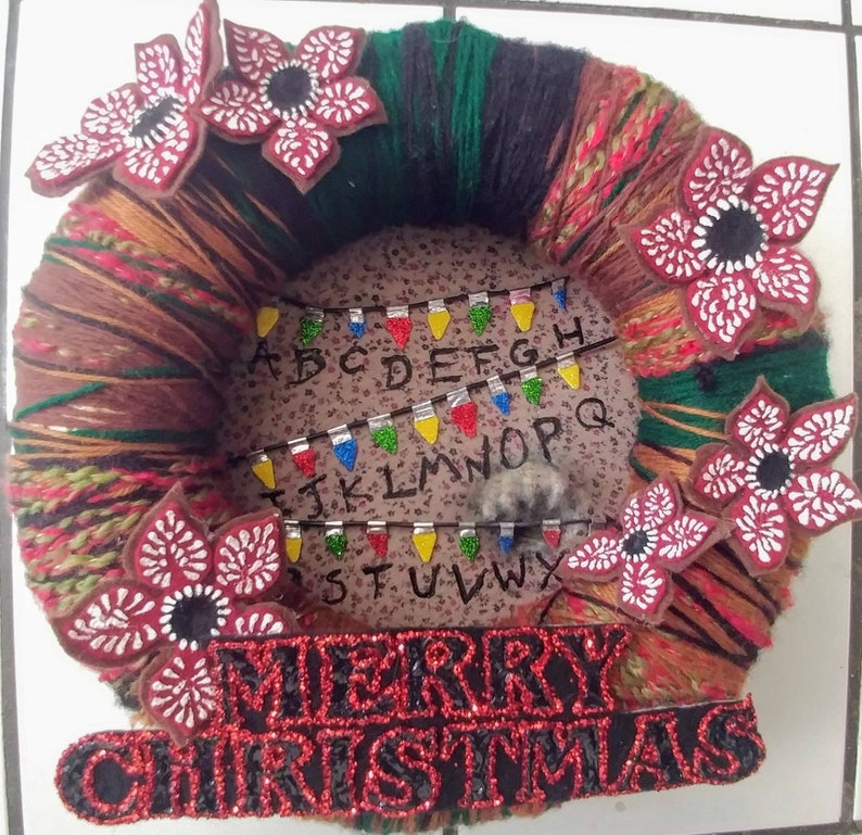 Stranger Things Christmas Wreath