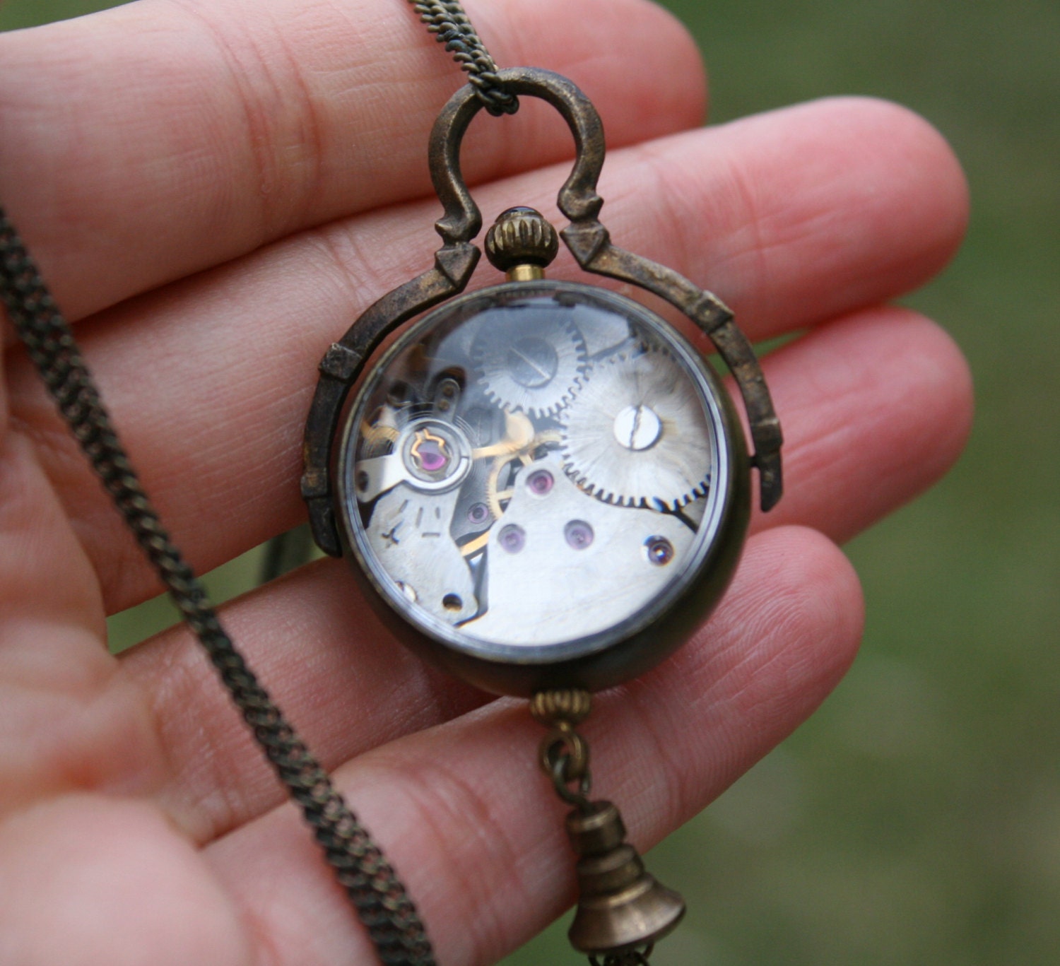 Vintage Omega Switzerland 1882 Crystal Ball Clock Watch Etsy