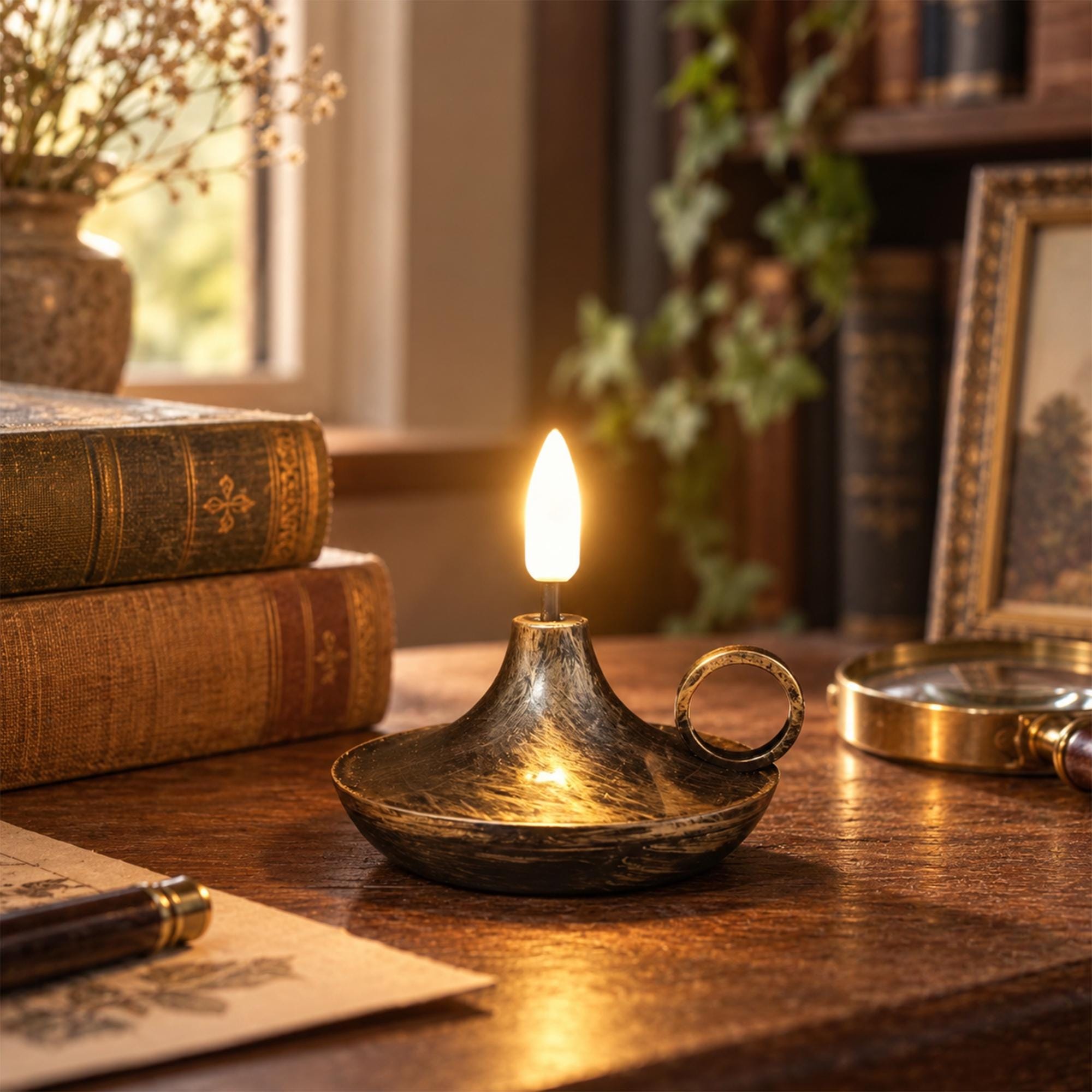Vintage Candle Night Light - Etsy