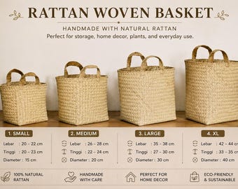 Bolso de mano de ratán tejido a mano, cesta de mercado natural, bolso de playa ecológico