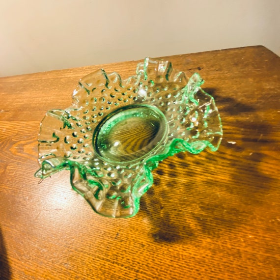 Green Depression Candy Dish Etsy