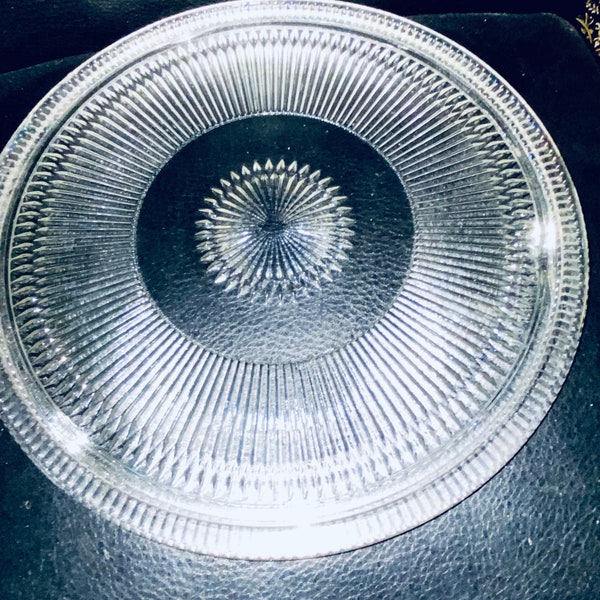 Glass Cake Plate Etsy