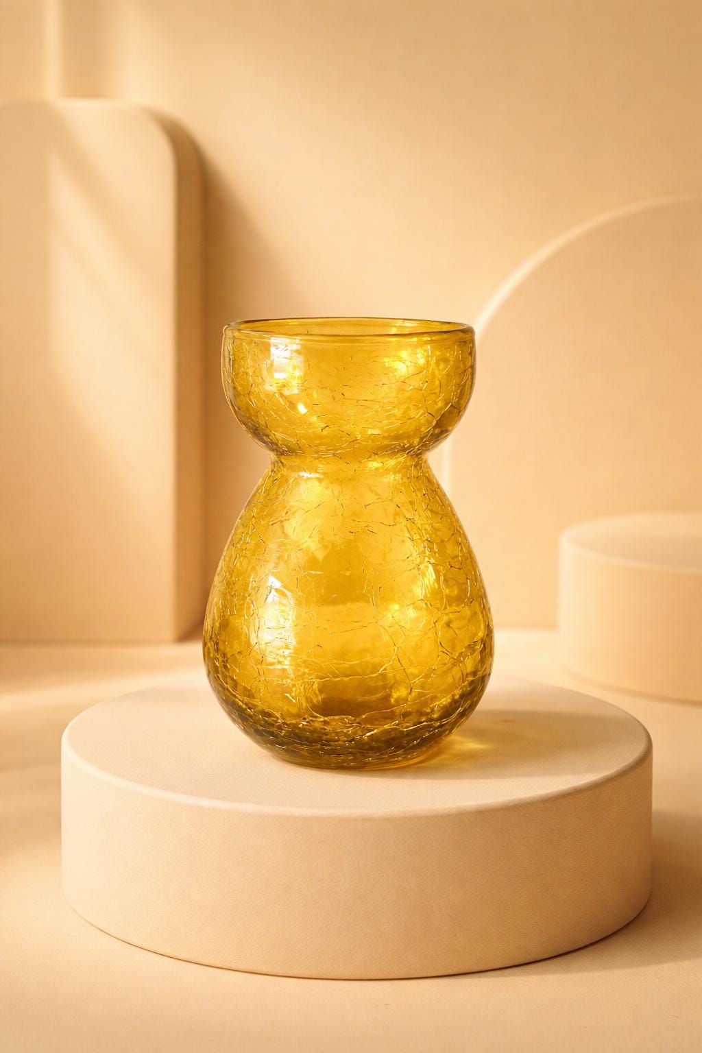 Capi Vaso da Fiori Nature Groove Arrotondato Dorato - Vasi per Interni