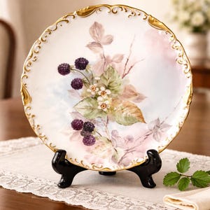 Limoges France Plate Blackberries - Etsy