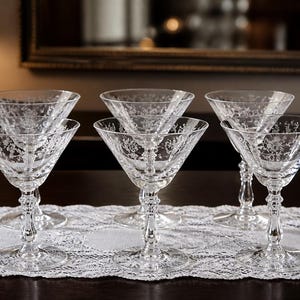 Cambridge Rose Point Crystal - Etsy
