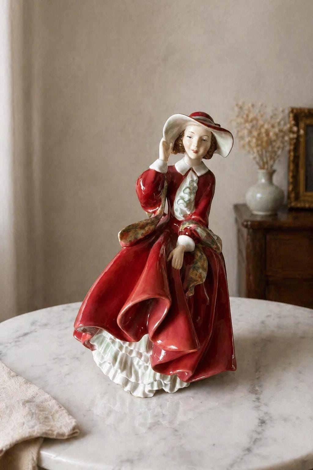 Royal Doulton Lady Red Dress - Etsy