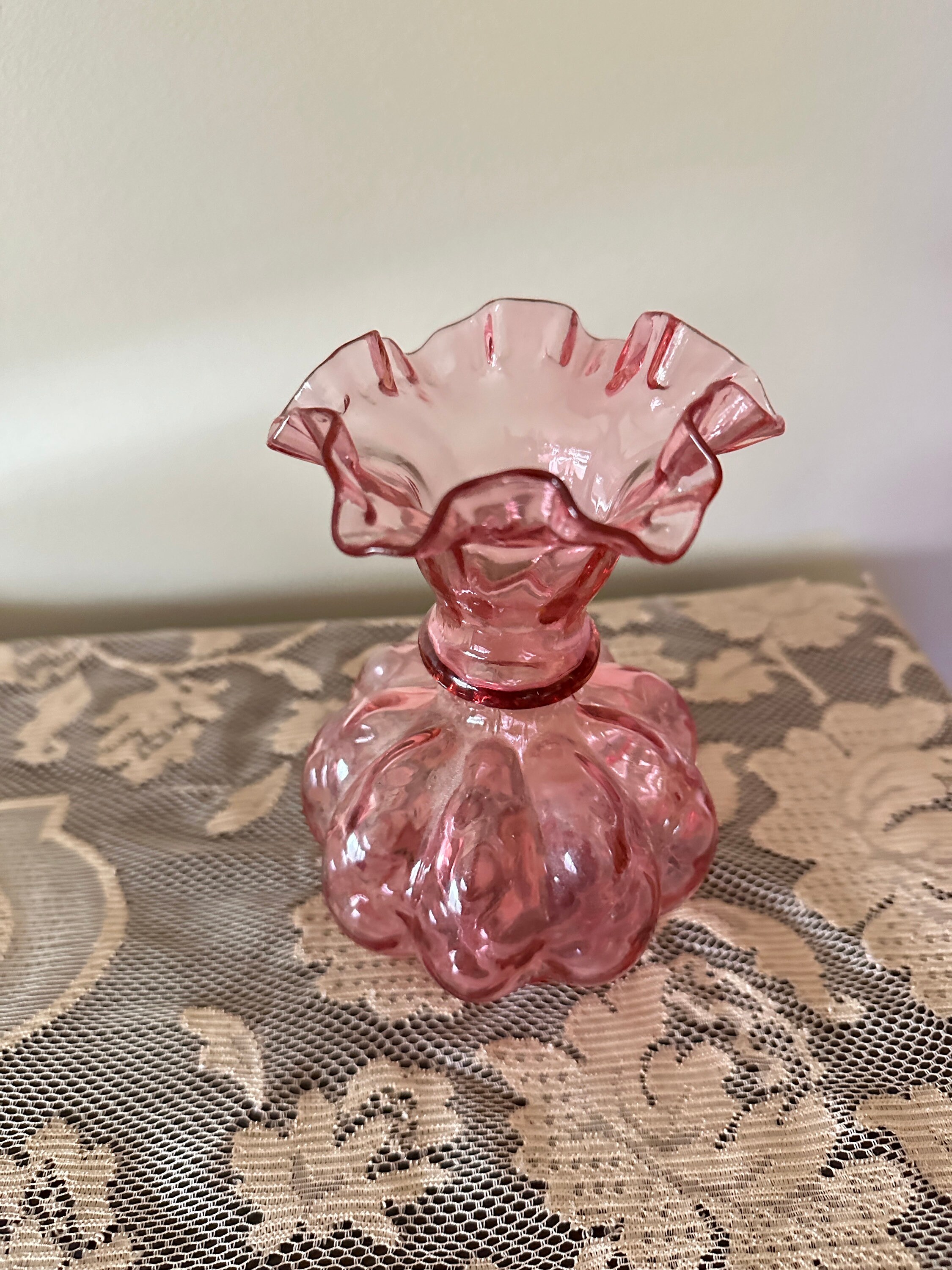 フェントン社 Fenton フェントン アートガラス ウランガラス 置物 貴重！40's〜フェントンFentonウランガラス ヴァセリン