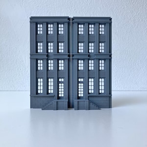 HO Scale | Building Facade | 1:87 | Victorian Brick Railway Backdrop